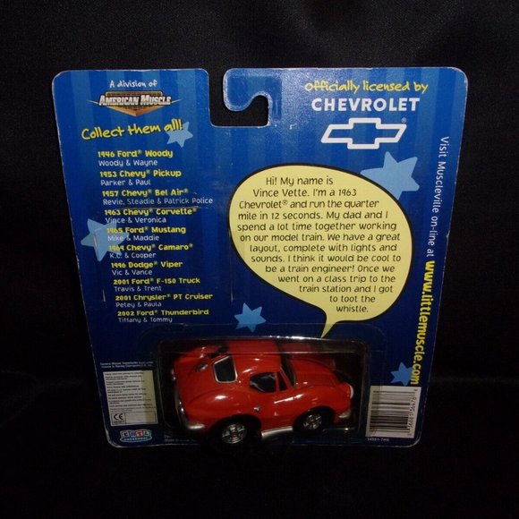 VTG 2001 Racing Champions ERTL Little Muscle 1963 Corvette - Picture 3 of 4